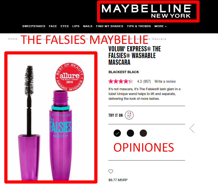 the falsies maybelline opiniones